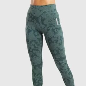 Adapt Camo Seamless Legging in Dark Green